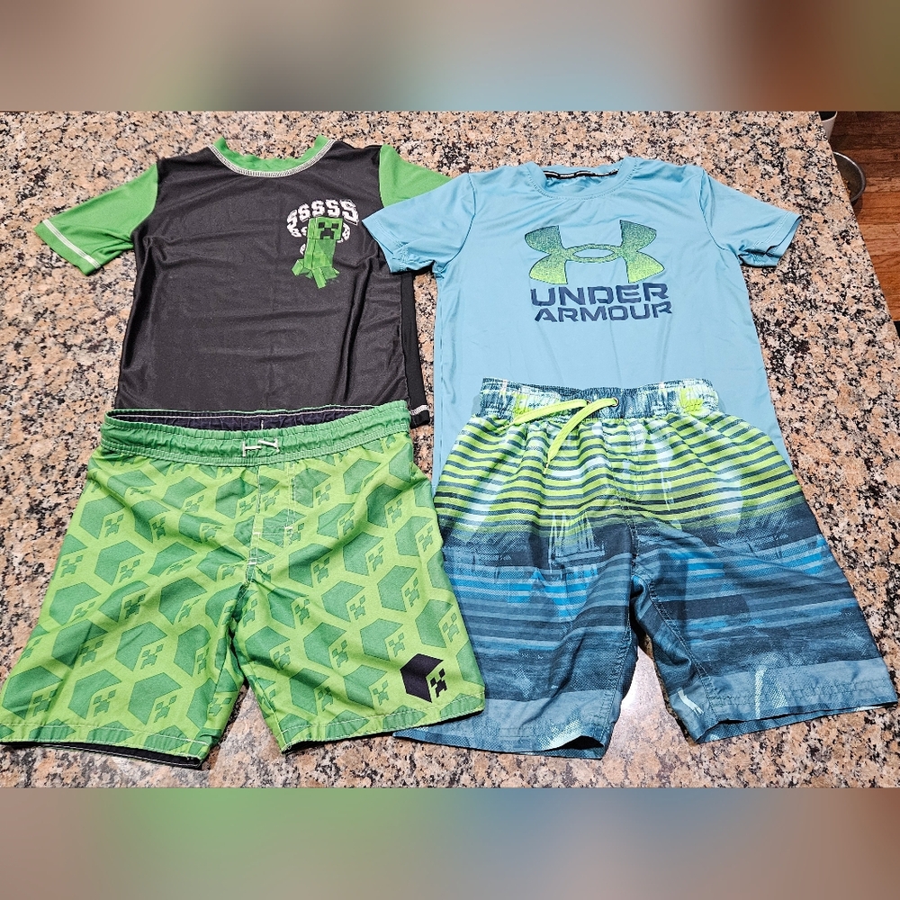 Swim Sets: Trunks with Rashguards